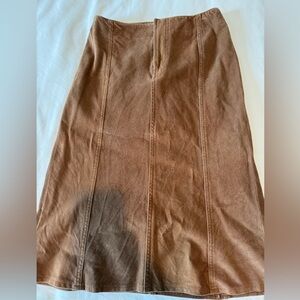 Vintage (2002) The Limited Stretch Corduroy Skirt Brown A-Line Size 2